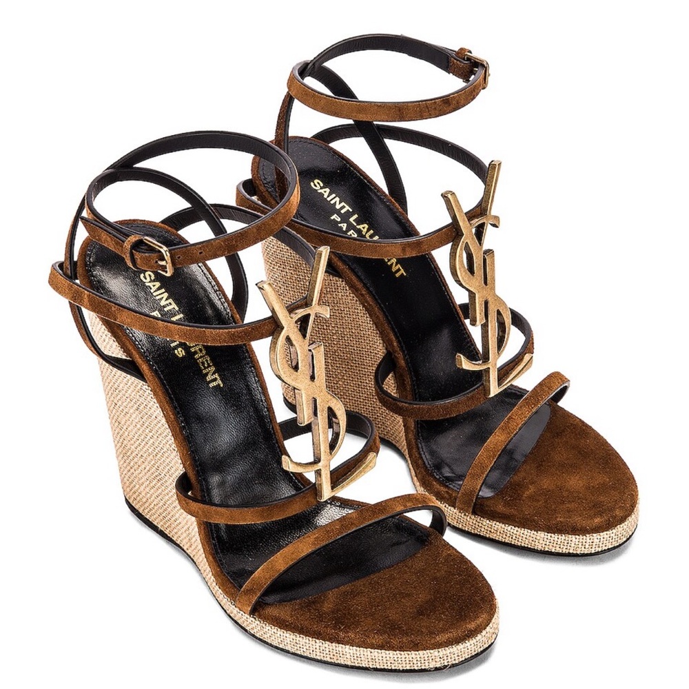 Authentic YSL Cassandra Wedges